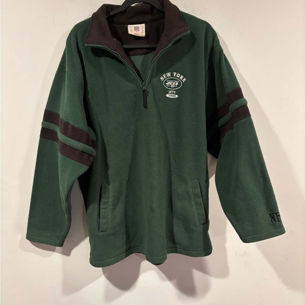 Vintage 90s NFL Green and Black Trench Coat